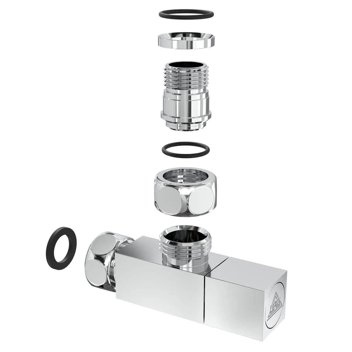 Кран кутовий Laris Кватро Класік 1/2" - 3/4" (LX-851) - 443504089