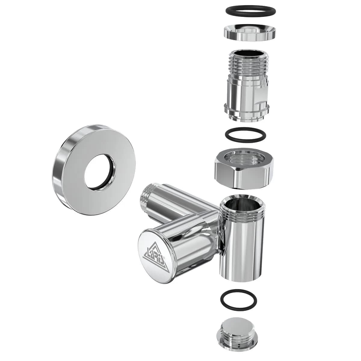 Кран кутовий Laris під ТЕН 1/2" - 1/2" (LX-2044) - 054437786