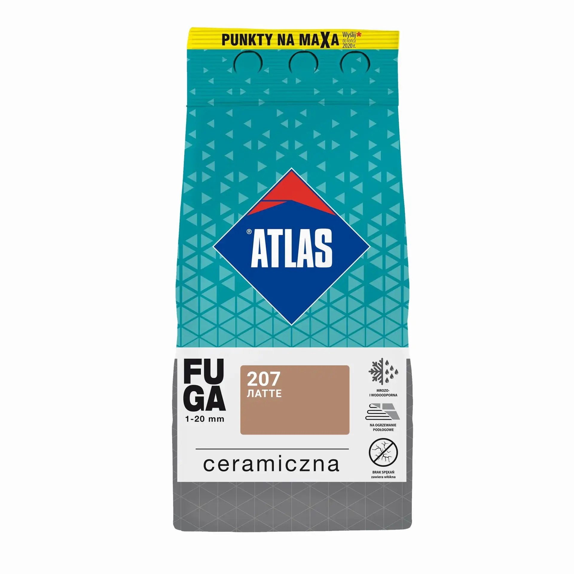 207 Керамічна фуга для швів Atlas (1-20мм) латте, 2 кг - 377482