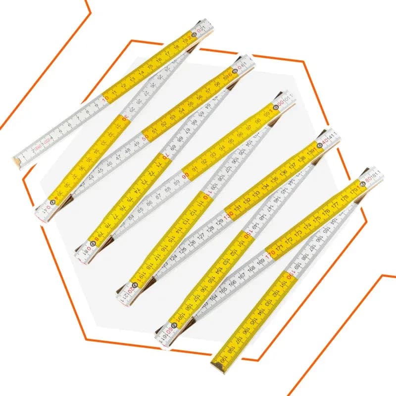 Линейка деревянная складная Polax 2 м (38-072) - 635345180