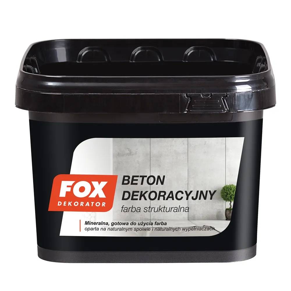 Фарба структурна Fox Dekorator Beton Dekoracyjny з ефектом декоративного бетону 4кг - 379814