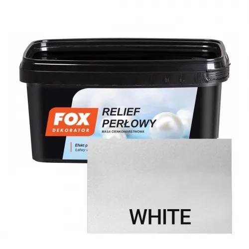 Фарба структурна Fox Dekorator Relief Perlowy WHITE біла 1л - 379821
