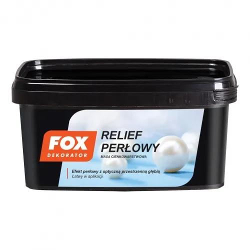 Фарба структурна Fox Dekorator Relief Perlowy SILVER срібляста 1л - 379824