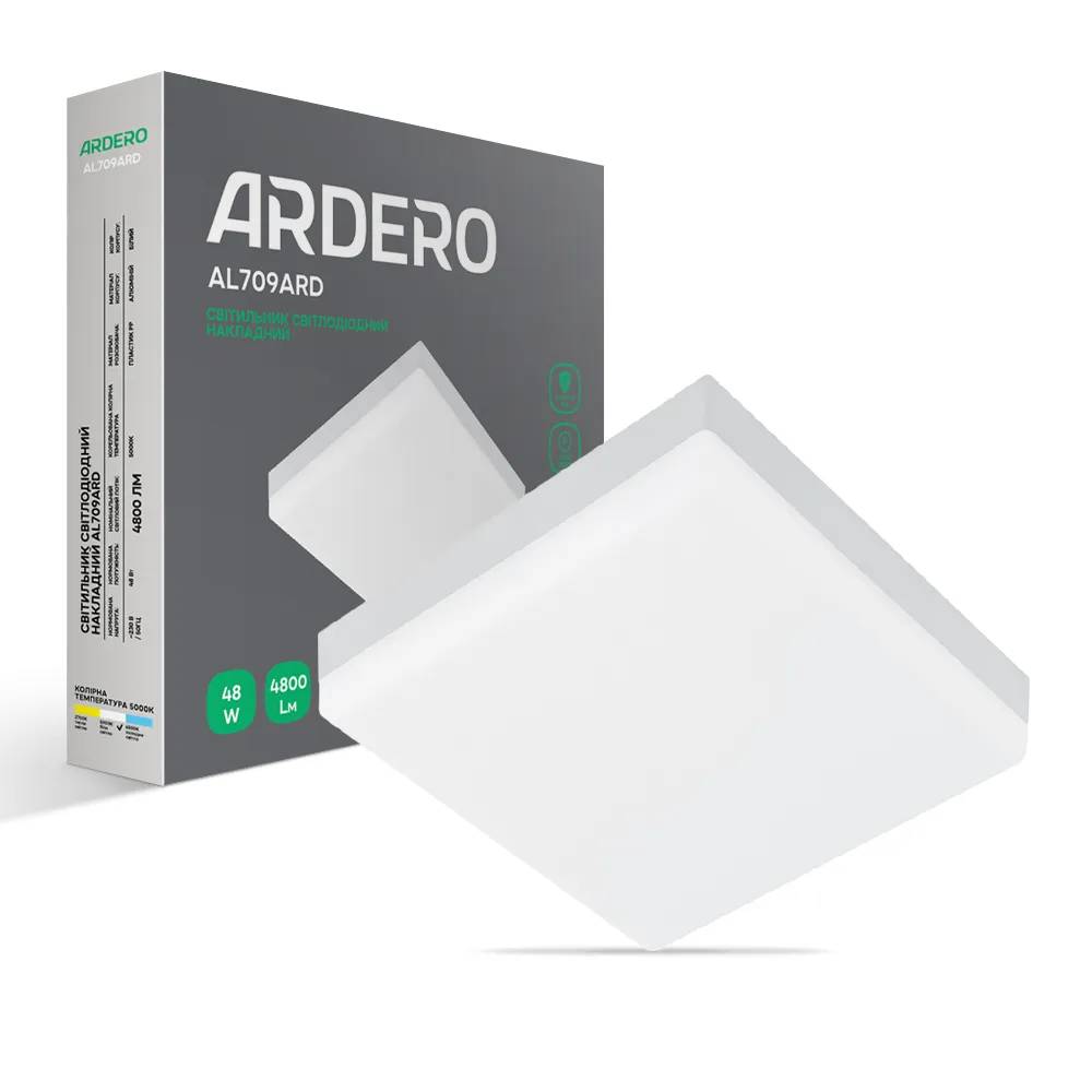 Світлодіодний накладний світильник Ardero AL709ARD 48Вт 5000K білий - 381291