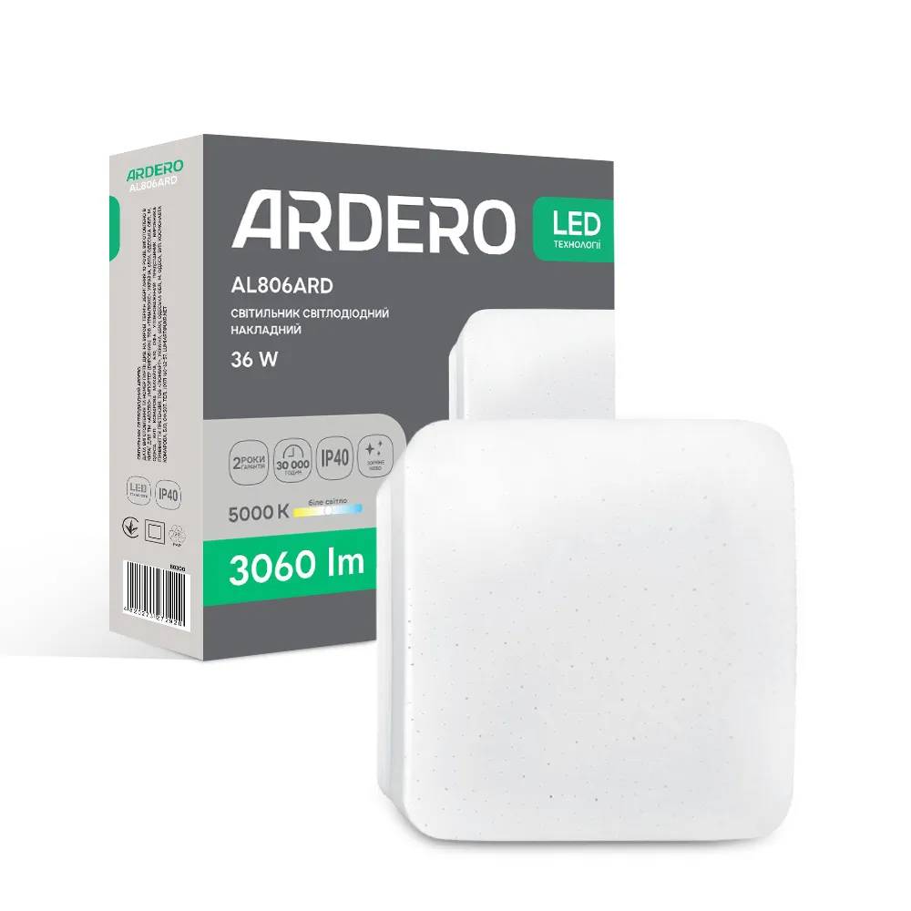 Світлодіодний накладний світильник Ardero AL806ARD 36Вт 5000K білий - 381351