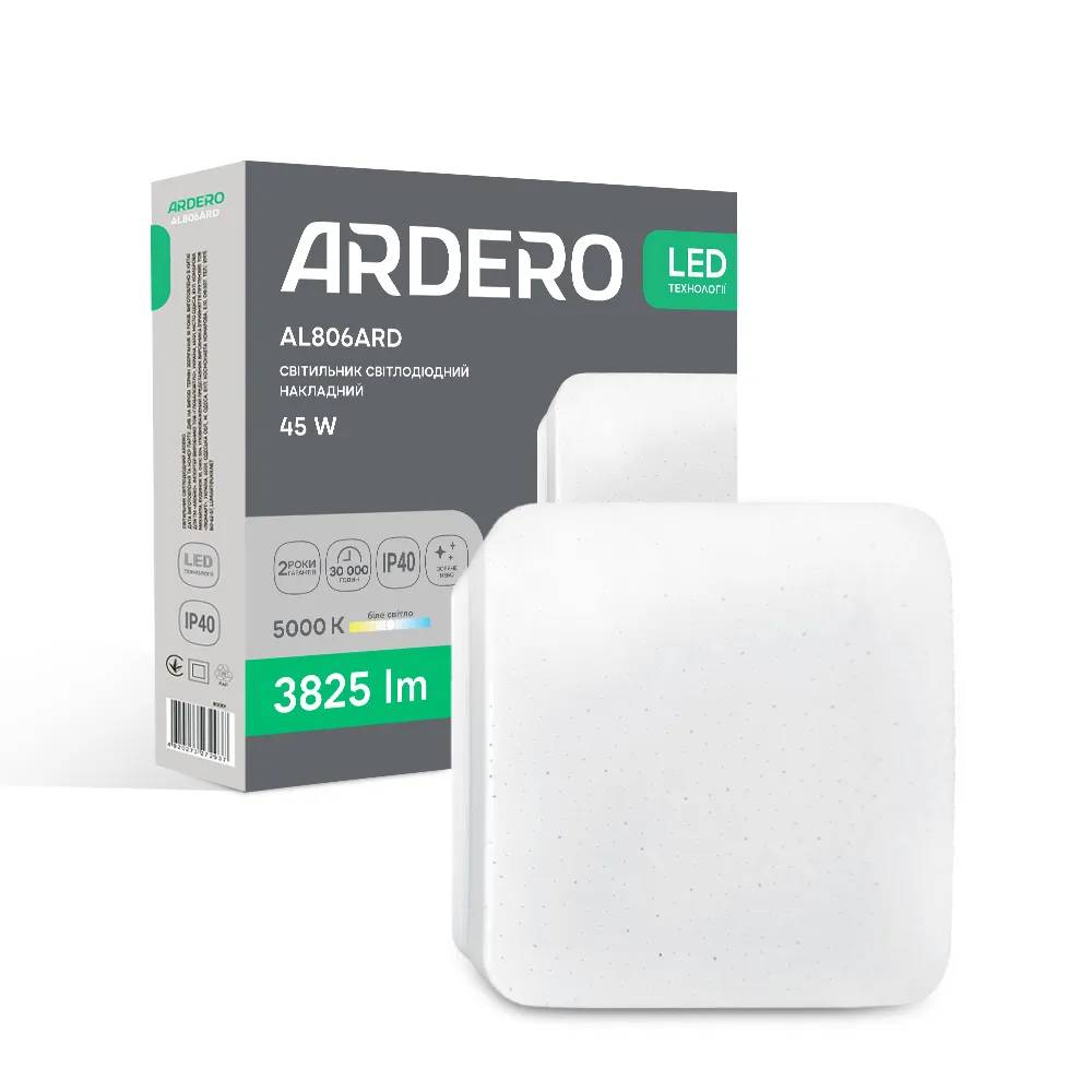 Світлодіодний накладний світильник Ardero AL806ARD 45Вт 5000K білий - 381354