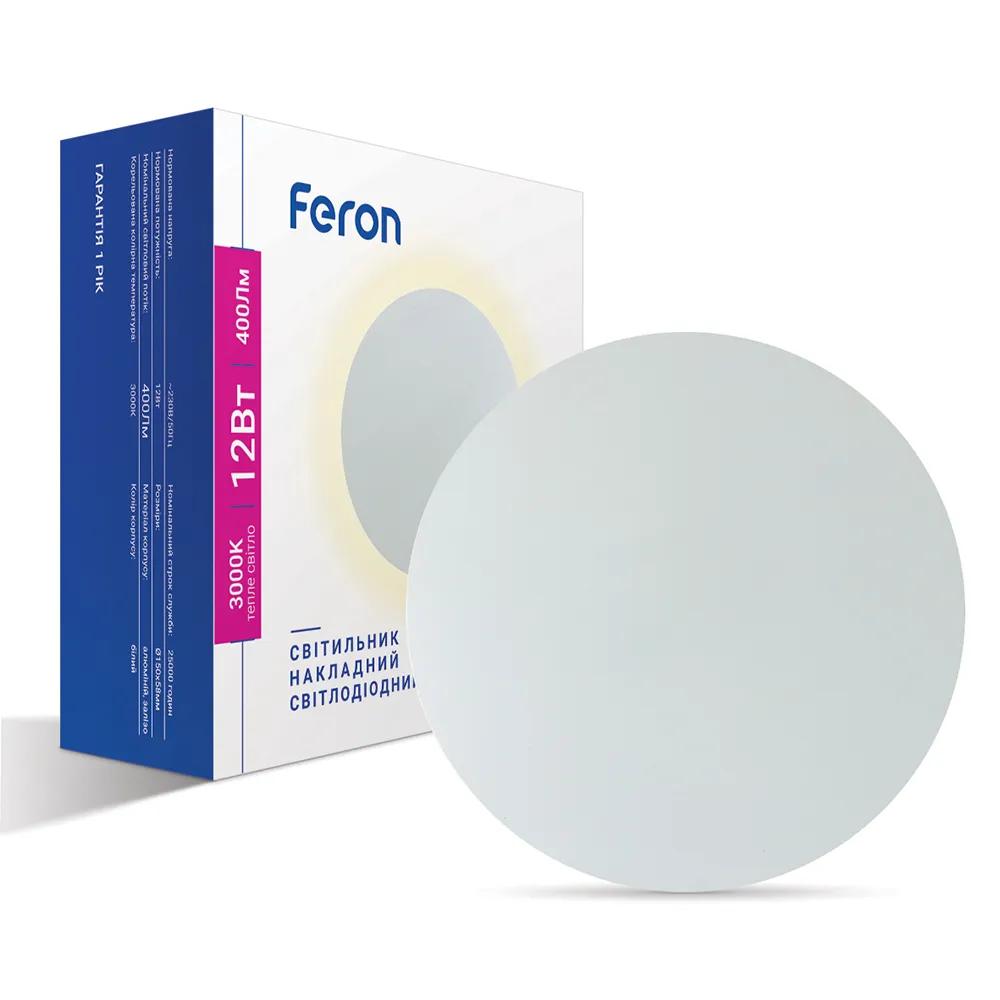 Світлодіодний накладний світильник Feron AL8100 12Вт 3000K білий - 381499