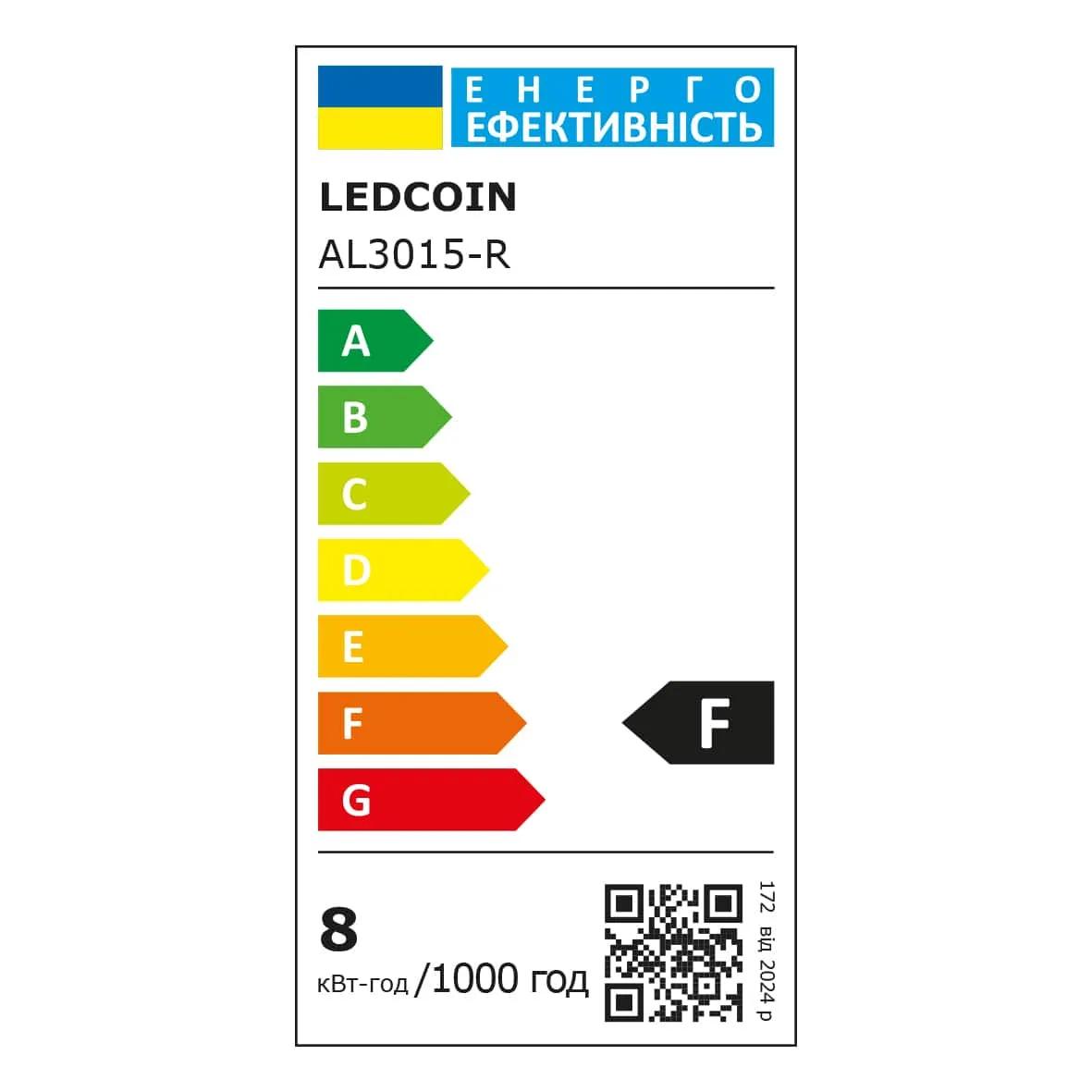 Світлодіодний накладний світильник Ledcoin AL3015-R 8Вт 6500K білий - 381534