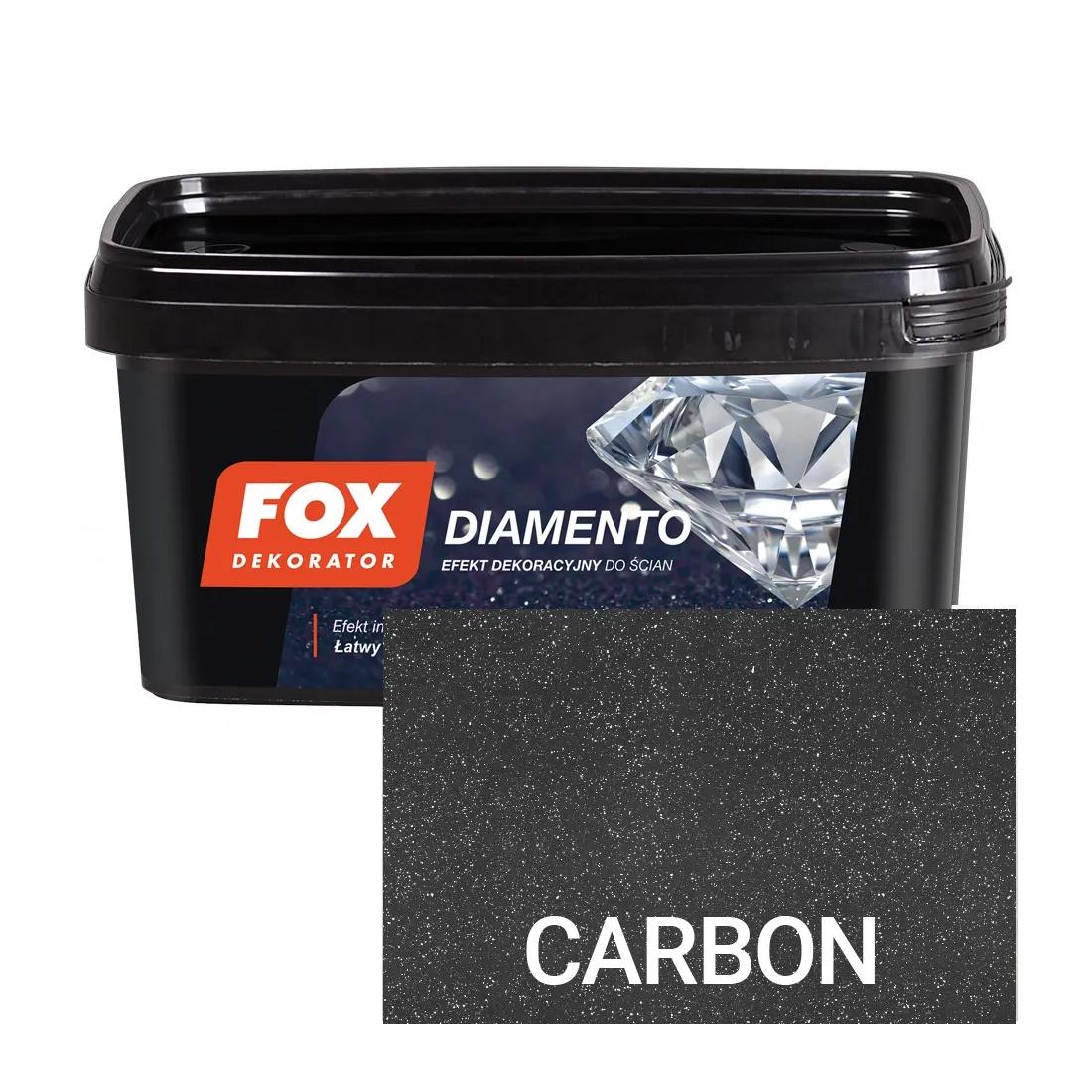 Краска структурная Fox Dekorator Diamento CARBON 1л - 381535