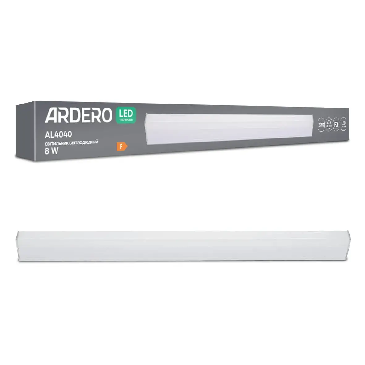 Світлодіодний лінійний світильник Ardero AL4040 ModuLine 8Вт 6500K білий - 383688