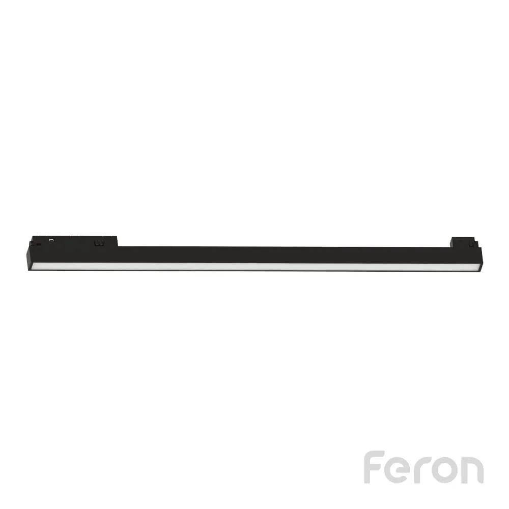 Светодиодный магнитный трековый светильник Feron MGN302 24Вт 4000K черный - 384007