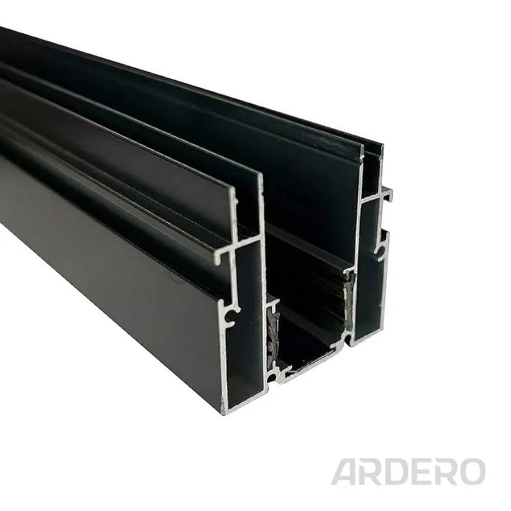 Шинопровод Ardero CABM1004 для натяжных потолков встроенный 3м черный - 387587