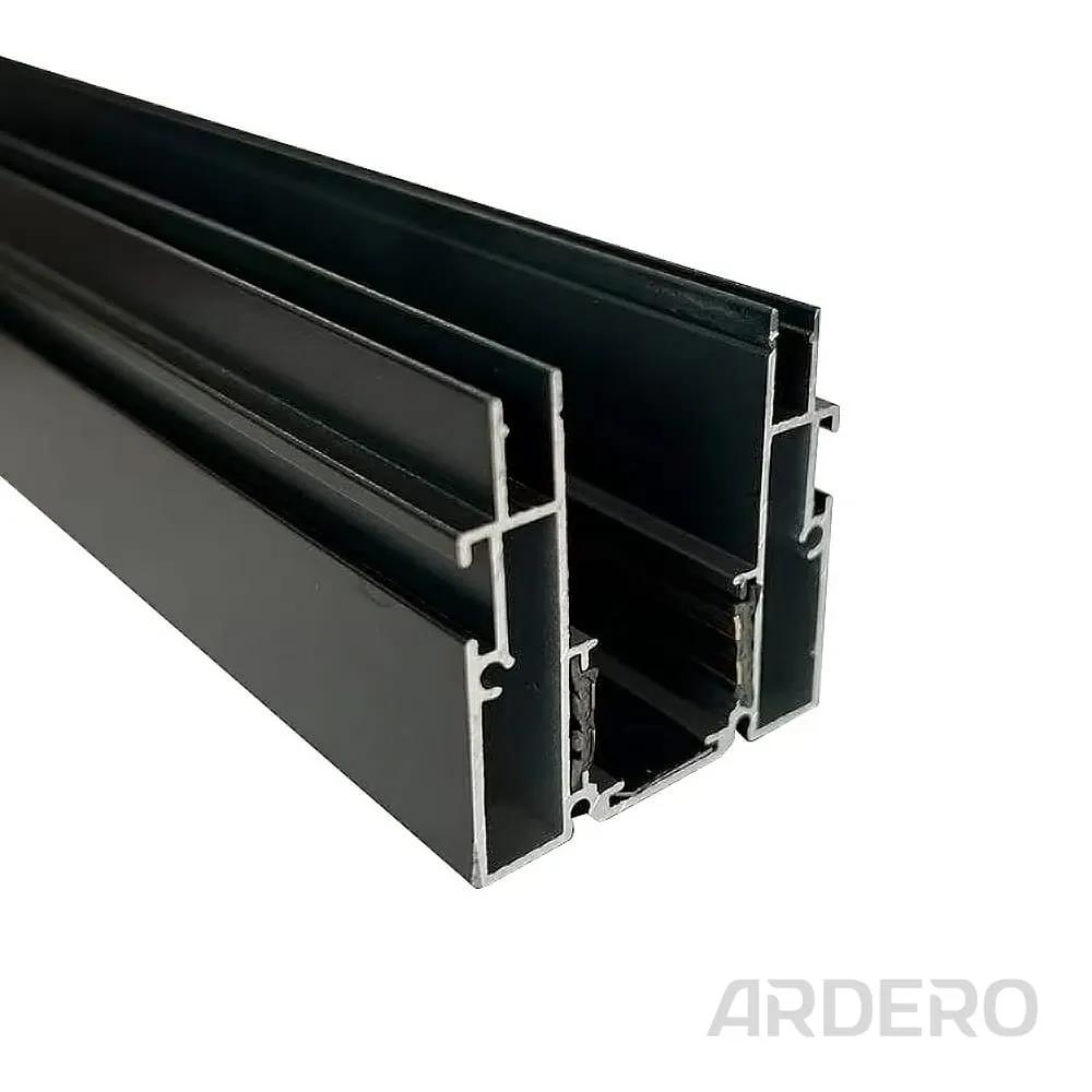 Шинопровод Ardero CABM1004 для натяжных потолков встроенный 3м черный - 387587
