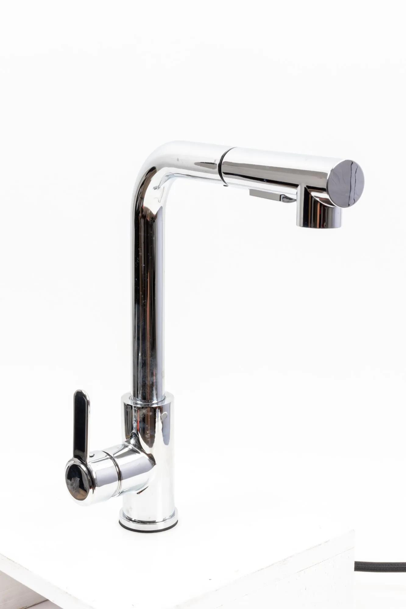 Змішувач кухонний з висувною лійкою FC-1 Platinum (polished) - 387695