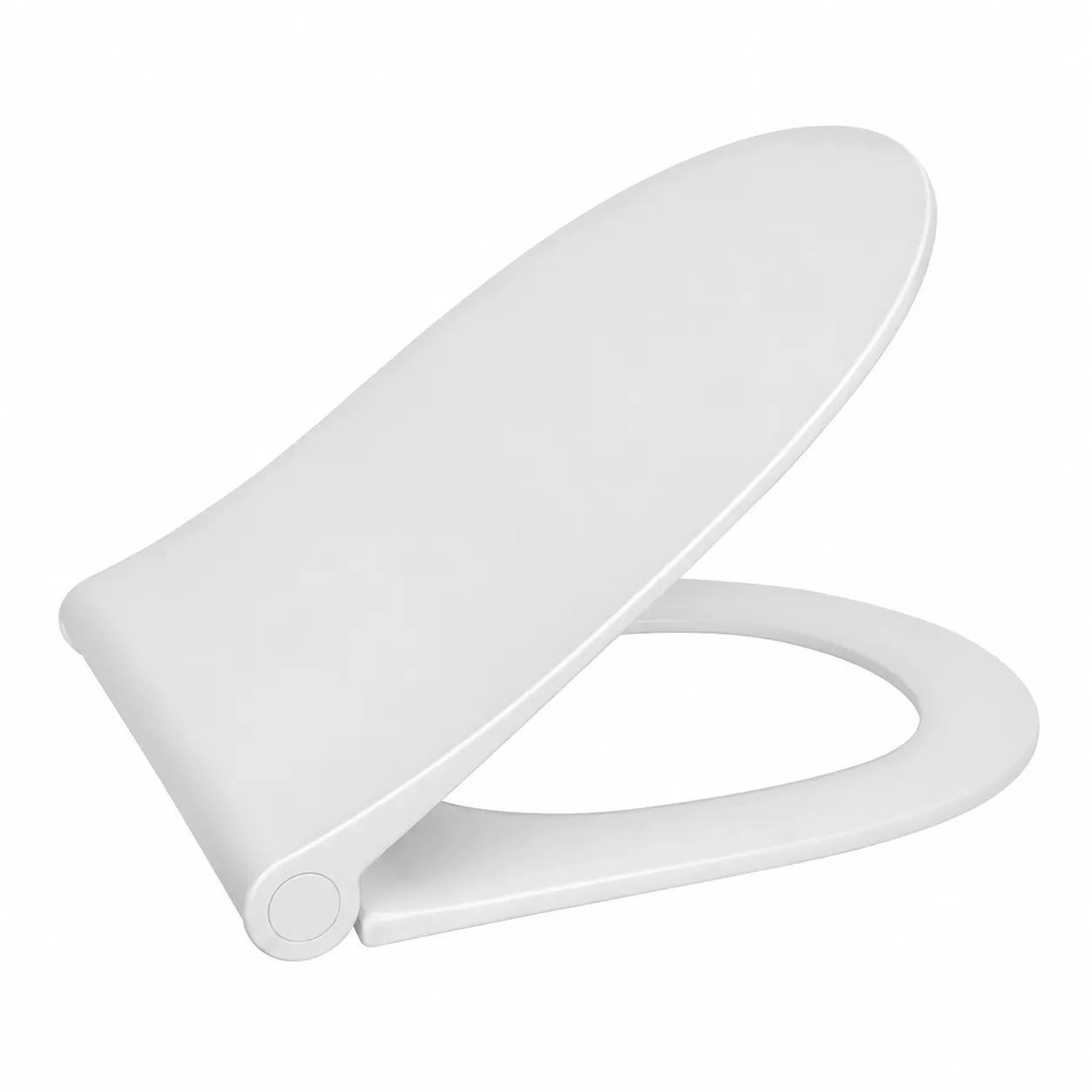 Сидіння кришка для унітаза SoloPlast СП12-ДІ 346×442 мм з мікроліфтом для підвісних унітазів та інсталяцій - 388483