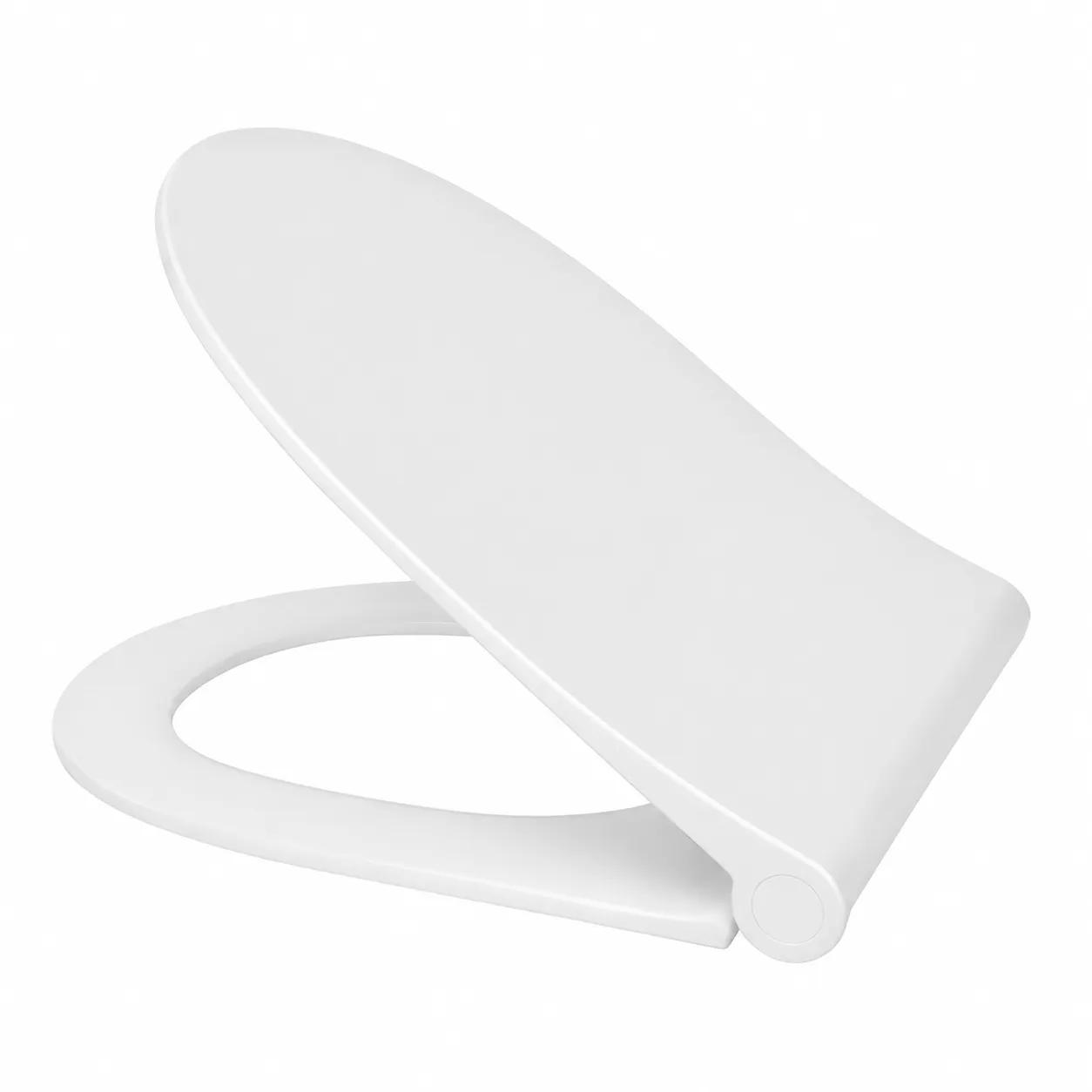 Сидіння кришка для унітаза SoloPlast СП12-ДІ 346×442 мм з мікроліфтом для підвісних унітазів та інсталяцій - 388484