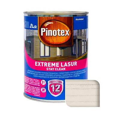 Лазур деревозахисний Pinotex Extreme Lasur, 1 л, сніг, напівматовий - 395025