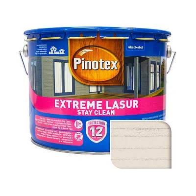 Лазурь деревозащитнная Pinotex Extreme Lasur, 10 л, снег, полуматовый - 395105