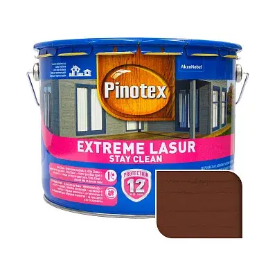 Лазур деревозахисний Pinotex Extreme Lasur, 10 л, тик, напівматовий - 395115