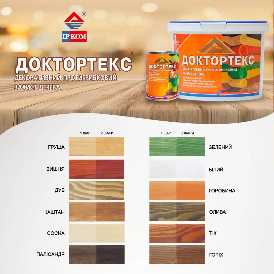 ЛазурьДоктортекс ИРКОМ ИР-013, 3 л, каштан - 395699
