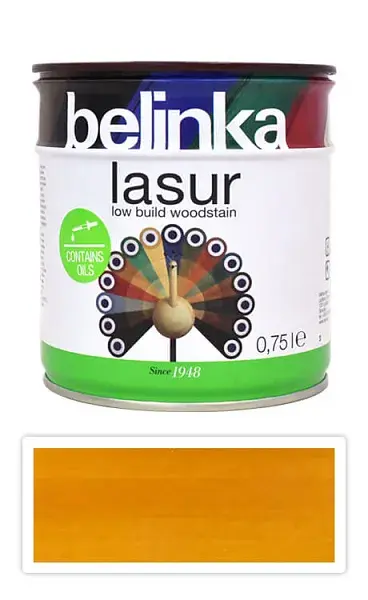 Краска-лазурь для древесины Belinka Lasur, 0,75 л, 25 пиния - 395758