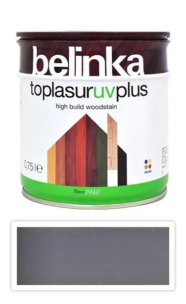 Фарба-лазур для деревини Belinka TopLasur UV Plus, 0,75 л, belinka 30 платиново-сіра - 395932