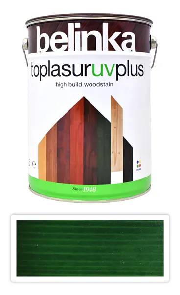 Фарба-лазур для деревини Belinka TopLasur UV Plus, 5 л, belinka 19 зелена - 396220