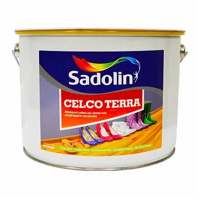 Лак для підлоги Sadolin Celco Terra, 10 л, безбарвний, напівматовий - 396827