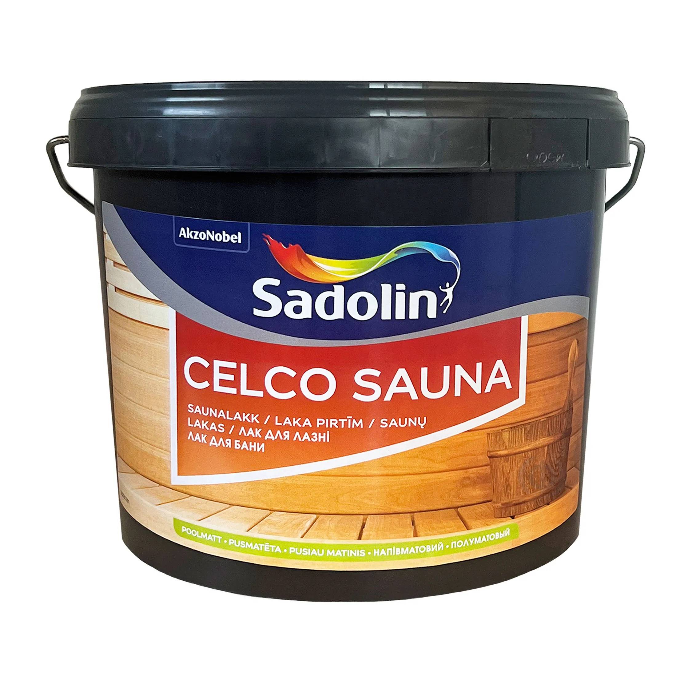 Лак для сауни Sadolin Celco Sauna, 2,5 л, безбарвний - 396837