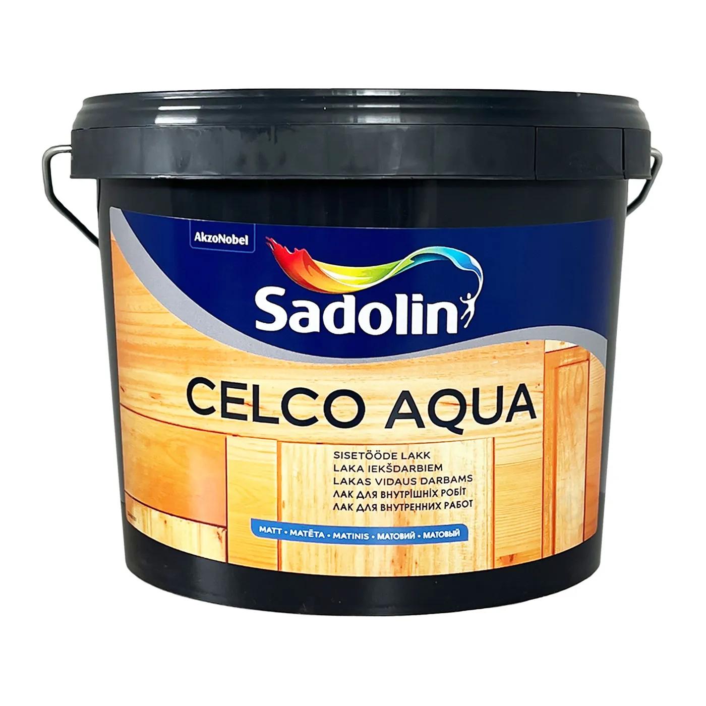 Лак для стін Sadolin Celco Aqua, 2,5 л, безбарвний, матовий - 396851