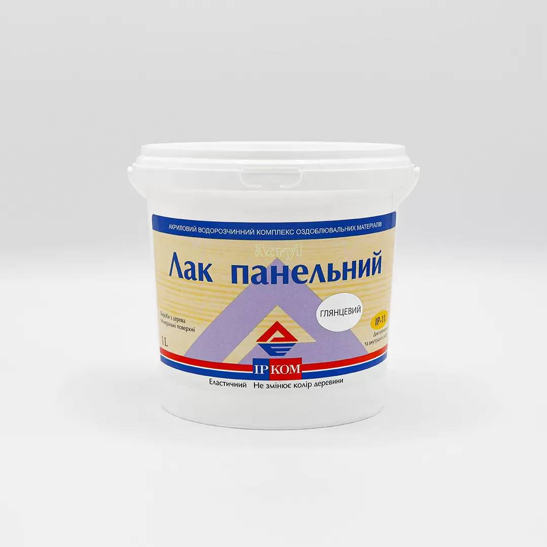 Лак панельный ИРКОМ ИР-11, 1 л, бесцветный, полуматовый - 396945