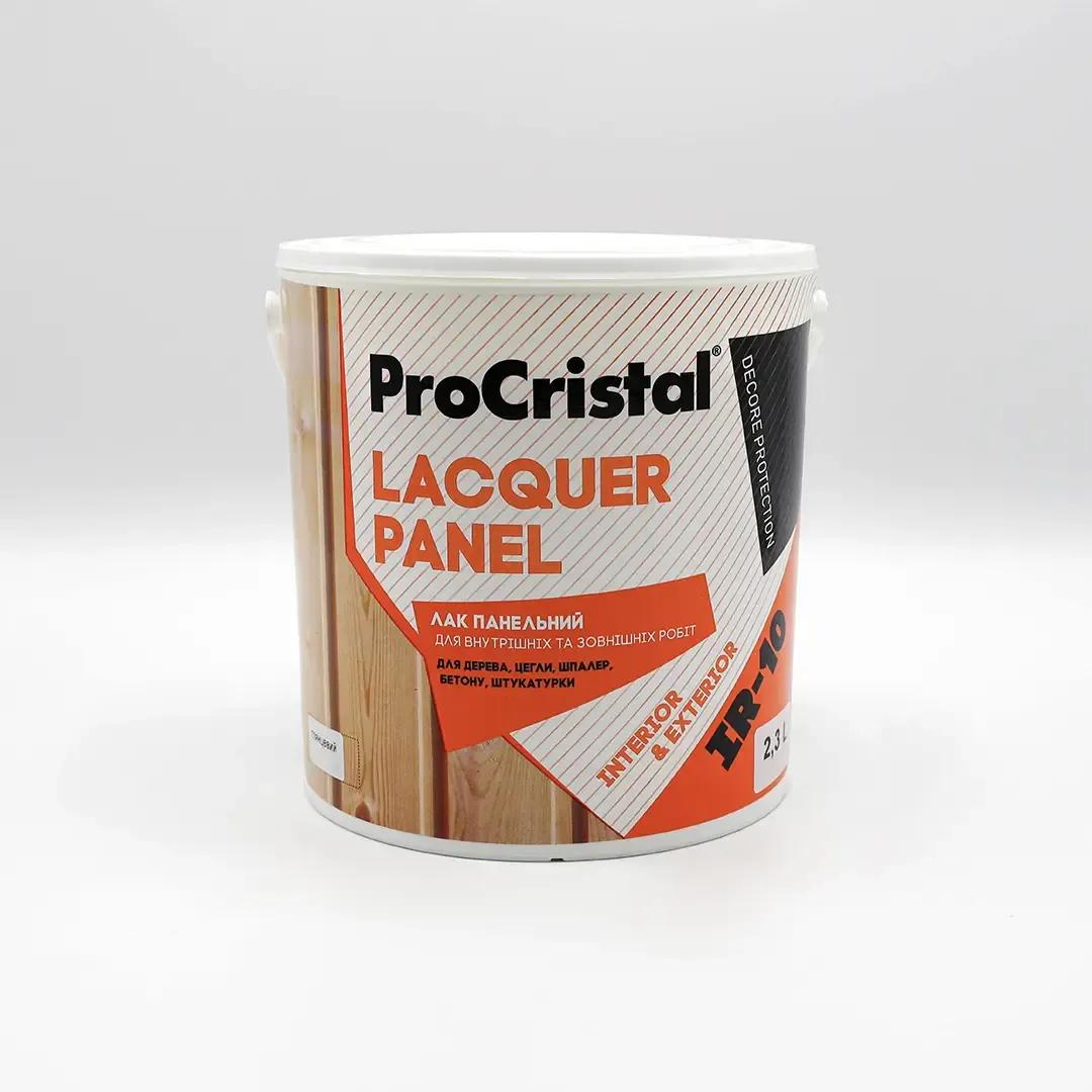 Лак панельный ProCristal Lacquer Panel IР-10, 2,31 л, бесцветный, полуматовый - 396983