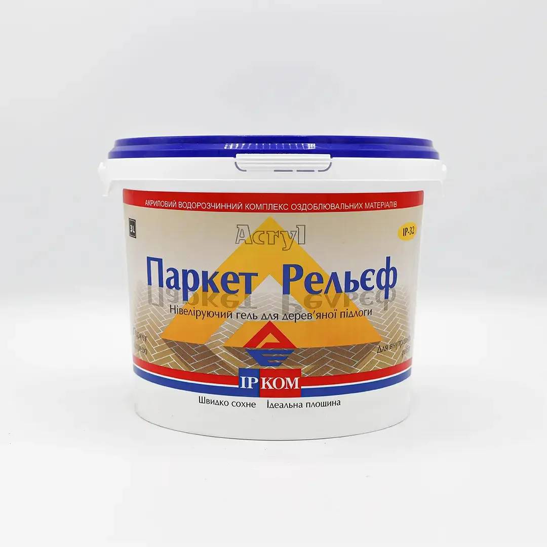 Лак Паркет-рельєф ІРКОМ ІР-32, 3 л, безбарвний - 396985