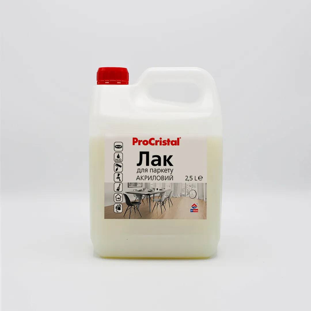 Лак паркетний ІРКОМ ІР-18, 2,5 л, безбарвний, глянсовий - 397011