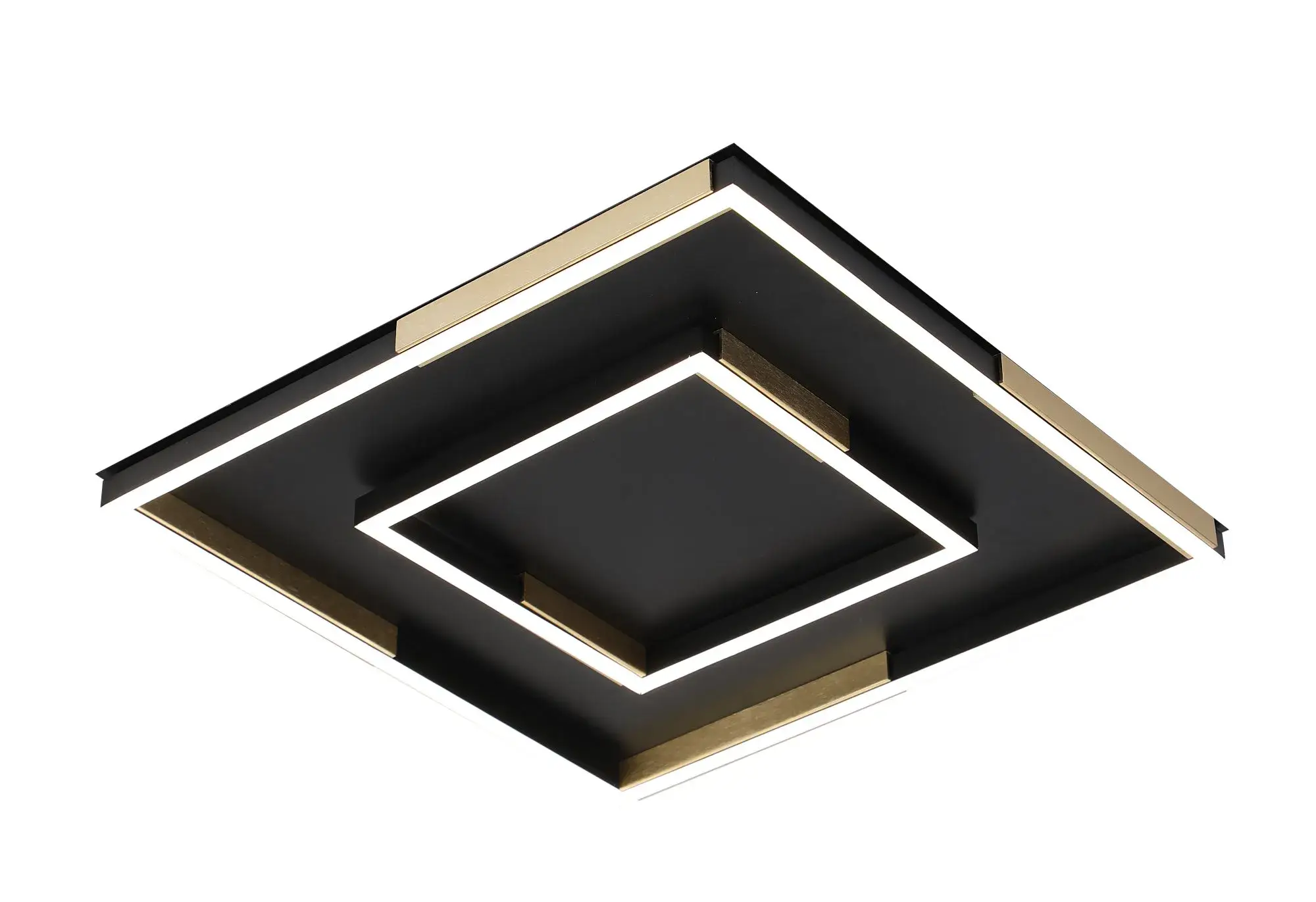 Потолочная люстра VALESO 3437/450, чёрная с золотом, LED 96 Вт - 397778