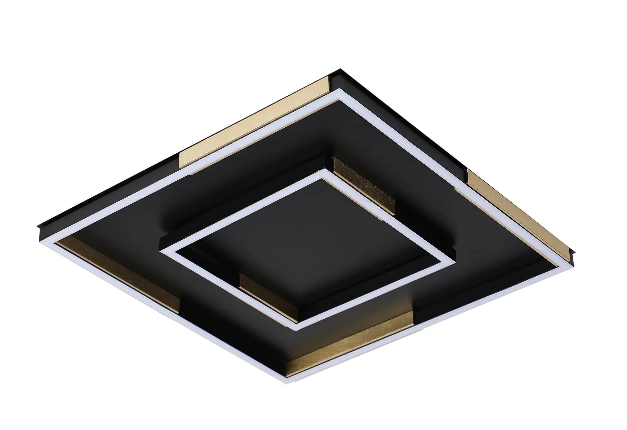 Потолочная люстра VALESO 3437/450, чёрная с золотом, LED 96 Вт - 397779