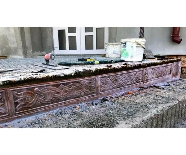 Гнучкий поліуретановий Комплект штампів ЛЕВ&ЗМІЙ для друку по бетону та штукатурці. - 397883