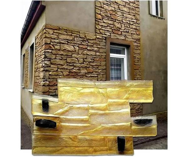 Комплект гнучких поліуретанови штампів HOUSE-STONE для друку по бетону та штукатурці. - 397958