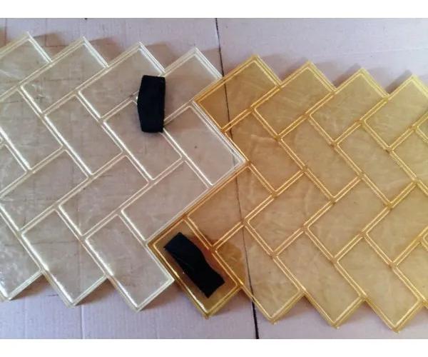 Гнучкий поліуретановий Штамп ПАРКЕТКА для друку по бетону та штукатурці. - 398306