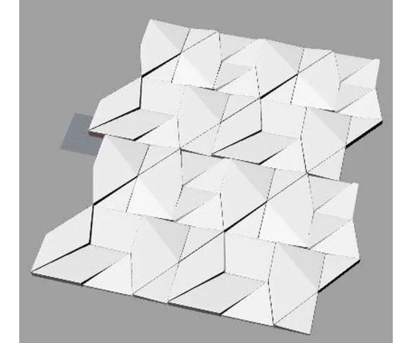 Гнучка поліуретанова Форма КРЕОЛ для гіпсових 3D панелей. - 402800