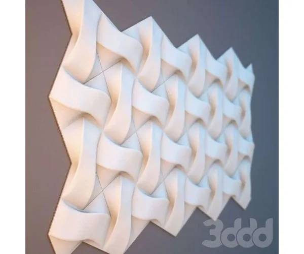 Форма ПЛЕТЕНКА для гипсовых 3D панелей. - 402942