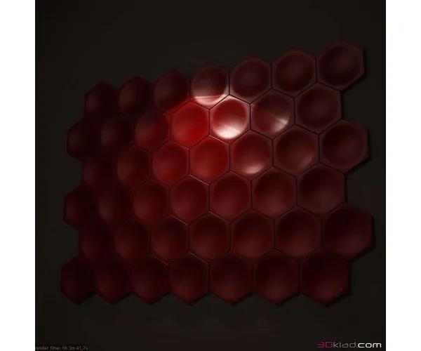 Форма СОТЫ для гипсовых 3D панелей. - 403024
