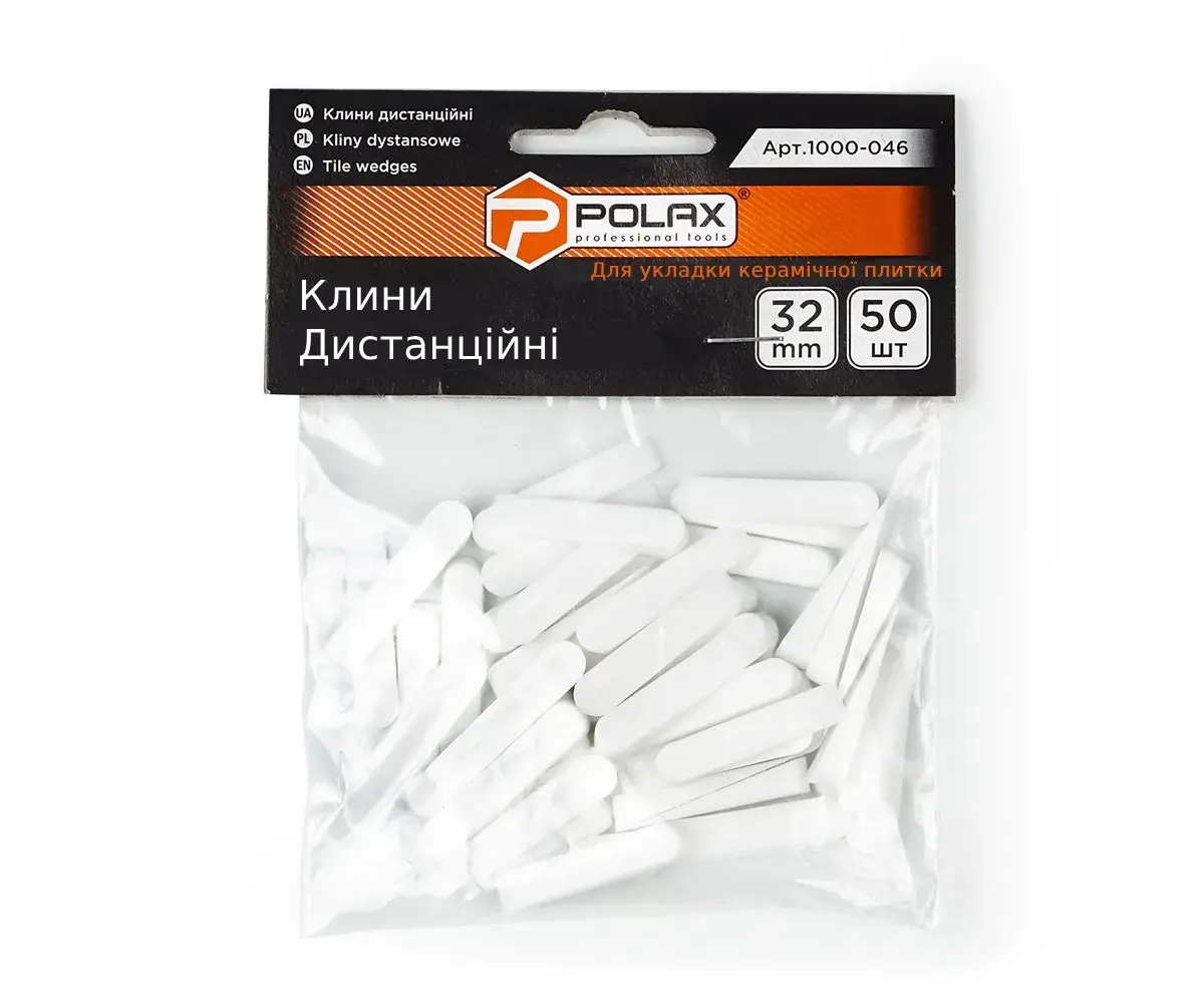 Клинья для плитки Polax дистанционные 32 мм 50 шт. (1000-046) - 403401