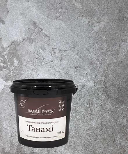 Штукатурка декоративна ІРКОМ Танамі, 0,9 кг, срібний - 403555