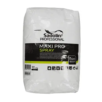 Шпаклівка Sadolin MAXI PRO SPRAY, 17 л, білий - 403786