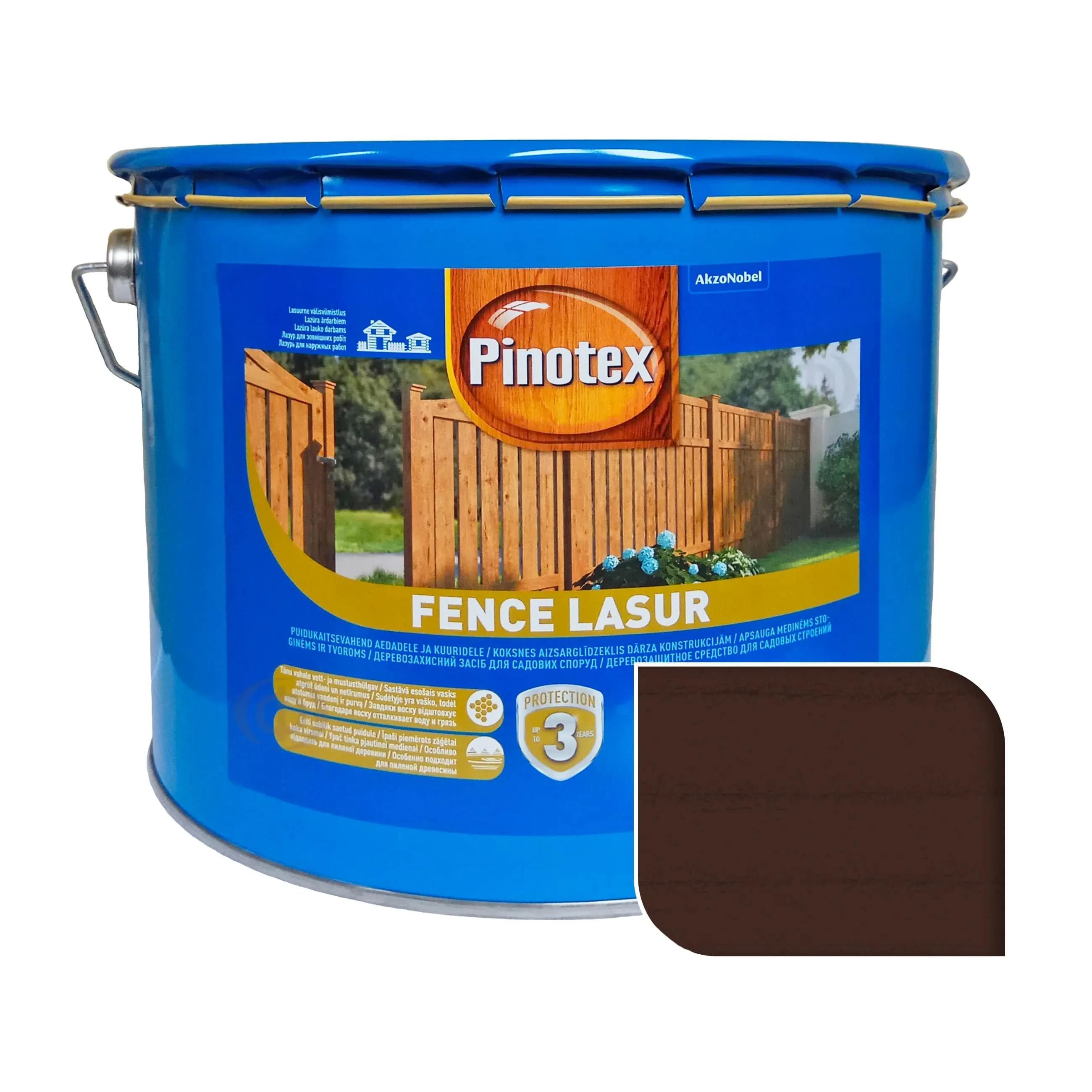 Пропитка для дерева Pinotex Fence, 10 л, палисандр - 404019