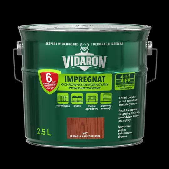 Просочення імпрегнат для деревини Vidaron, 2,5 л, V07 каліфорнійська секвоя, матовий - 404105