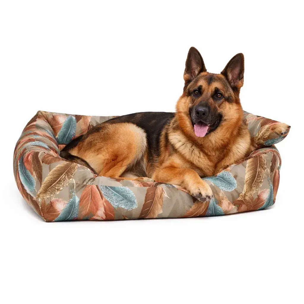 Лежак для тварин DIEGO rest +6print11 100х70 пір'я - 412048