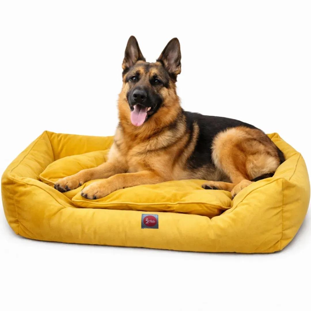 Лежак для тварин DIEGO rest lux 6/5 100*70 гірчичний - 412112