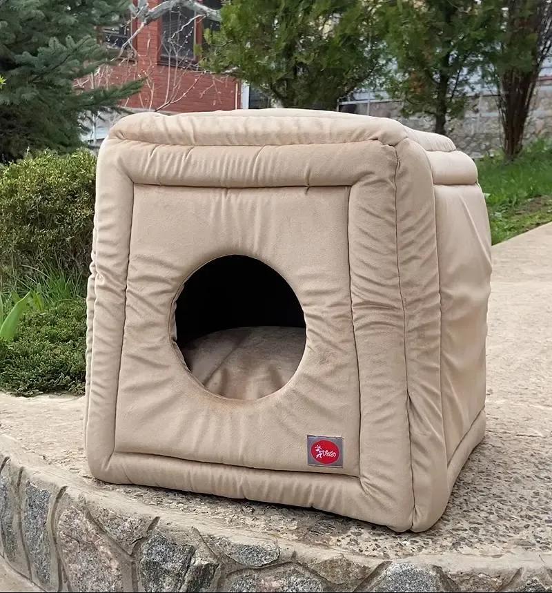 Лежак для тварин DIEGO rest transformer lux M коричневий (50*50*44) - 412115